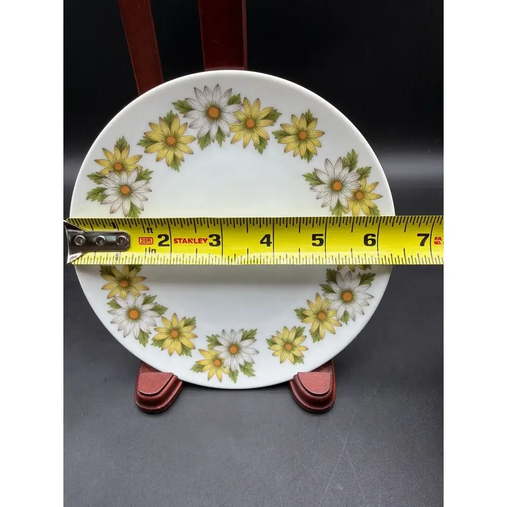 Noritake Cook’n Serve Marguerite 6730 Set of 6 Salad Dessert Plates Daisy Japan